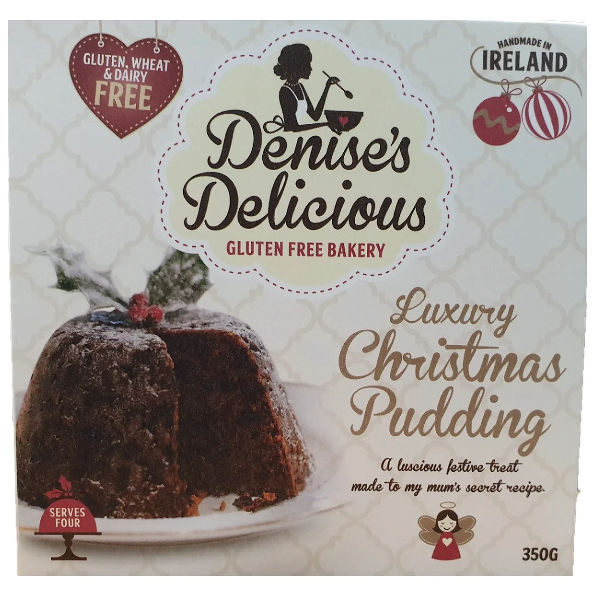 Denise's Delicious Gluten Free Bakery Luxury Christmas Pudding 350g