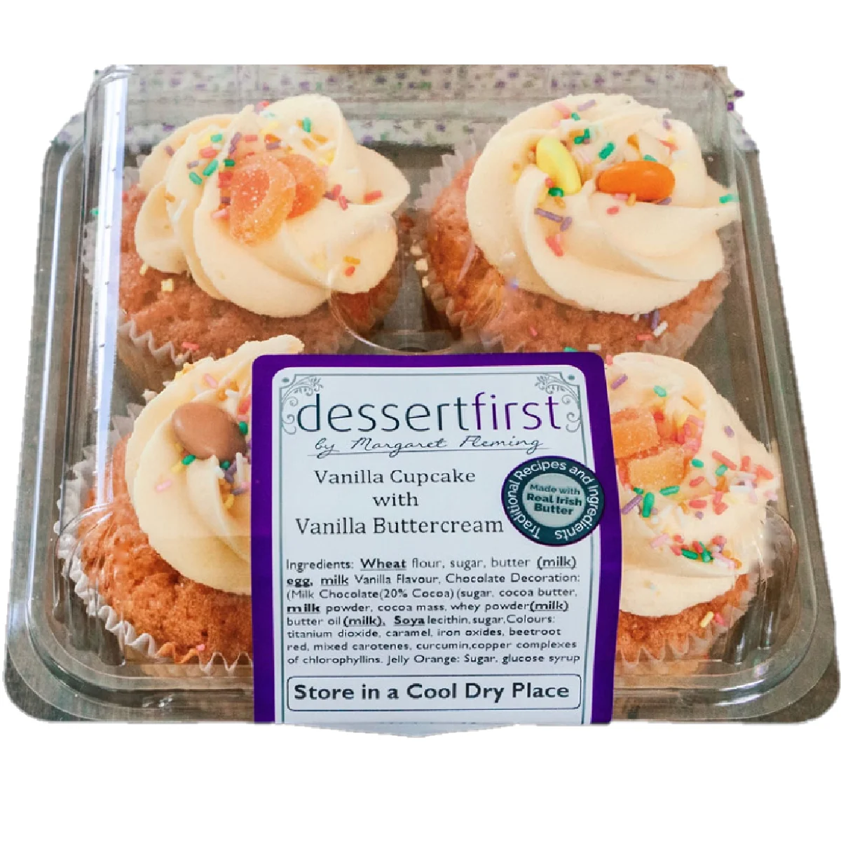 Dessert First by Margaret Fleming Vanilla Cupcakes 4x60g