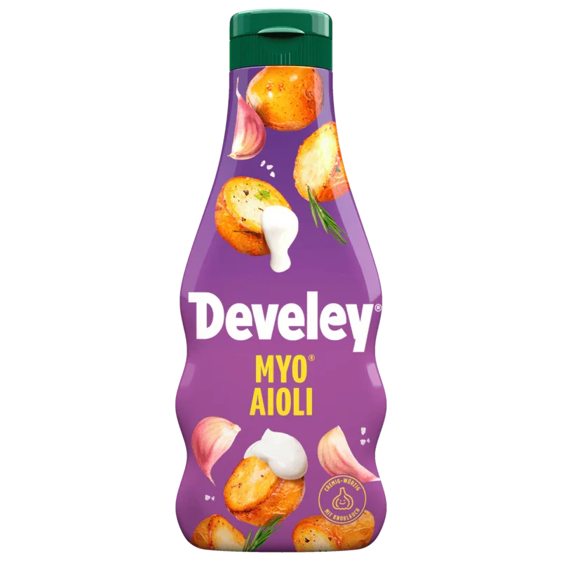 Develey MYO® Aioli vegane Salatcreme mit Knoblauch 235ml / 7.95 fl.oz.