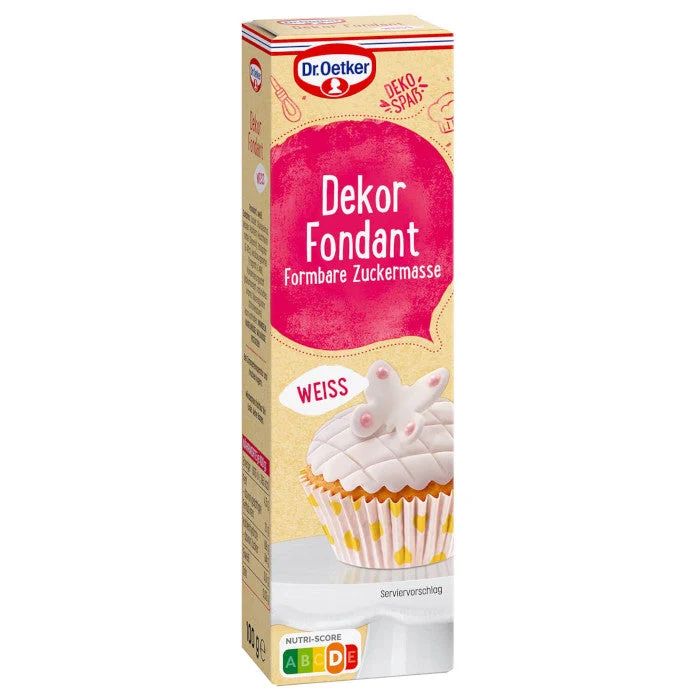Dr. Oetker Deko-Spaß Dekor Fondant Weiß 100g / 3.52oz