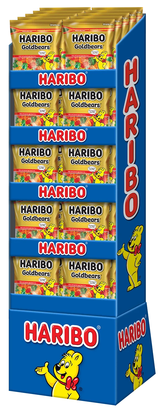 Haribo Confectionery Gold Bears Stand Up Resealable Drc 14 Ounce Size - 5 Per Case.