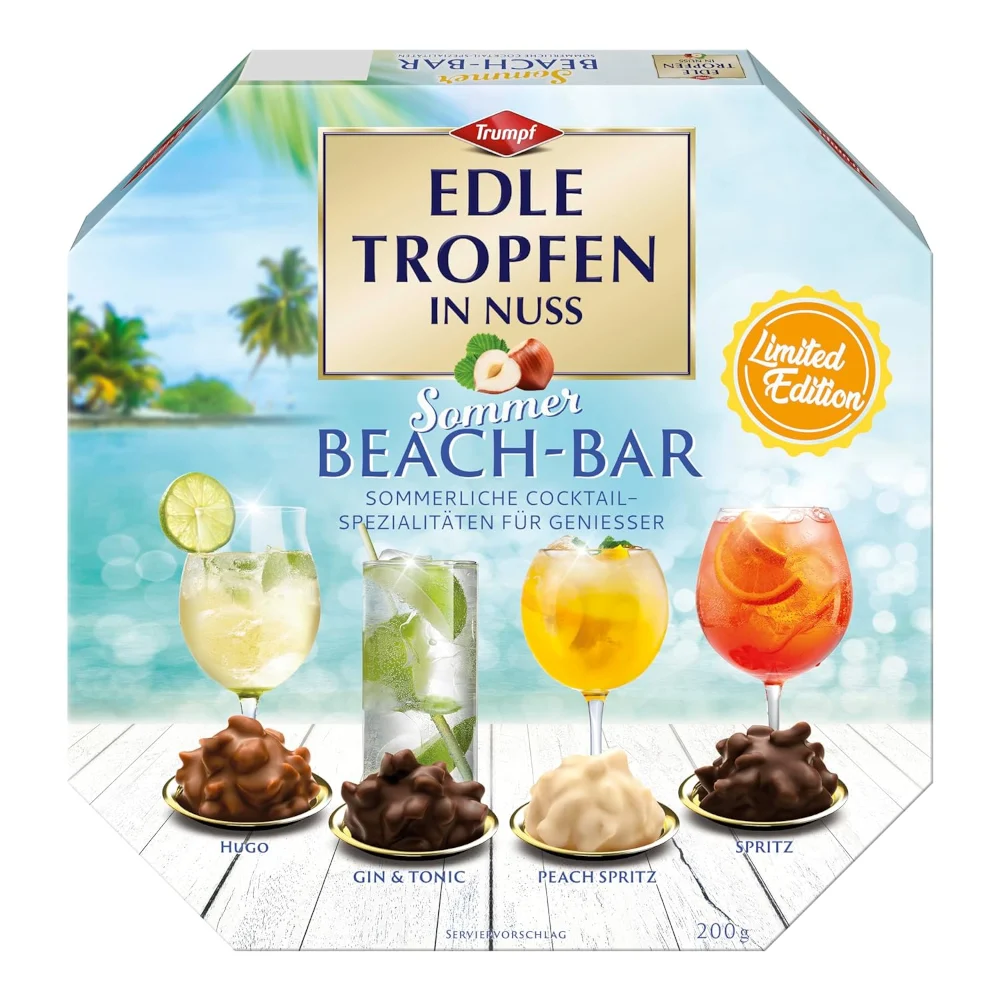 Trumpf Edle Tropfen in Nuss "Sommer Beach Bar" 200g / 7oz