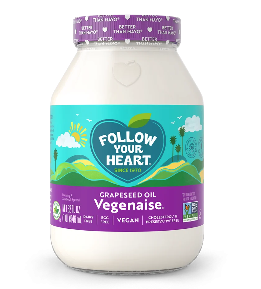Grapeseed Vegenaise Vegan Mayo 32 Ounce Size - 6 Per Case.