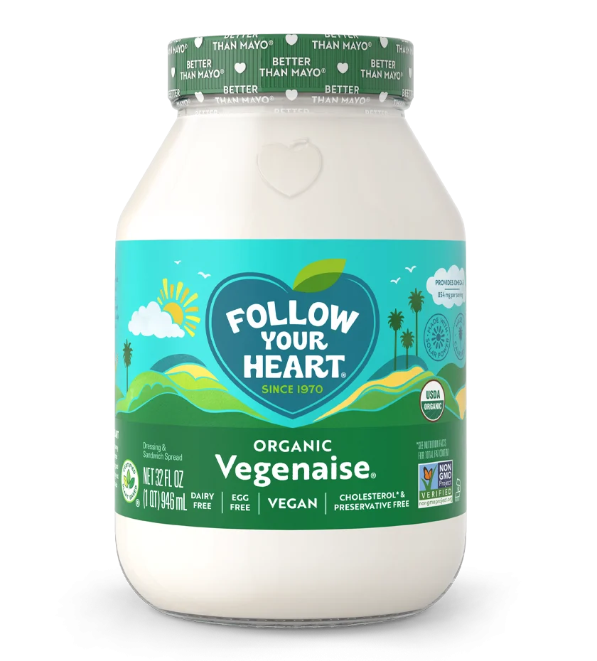 Organic Vegenaise Vegan Mayo 32 Ounce Size - 6 Per Case.