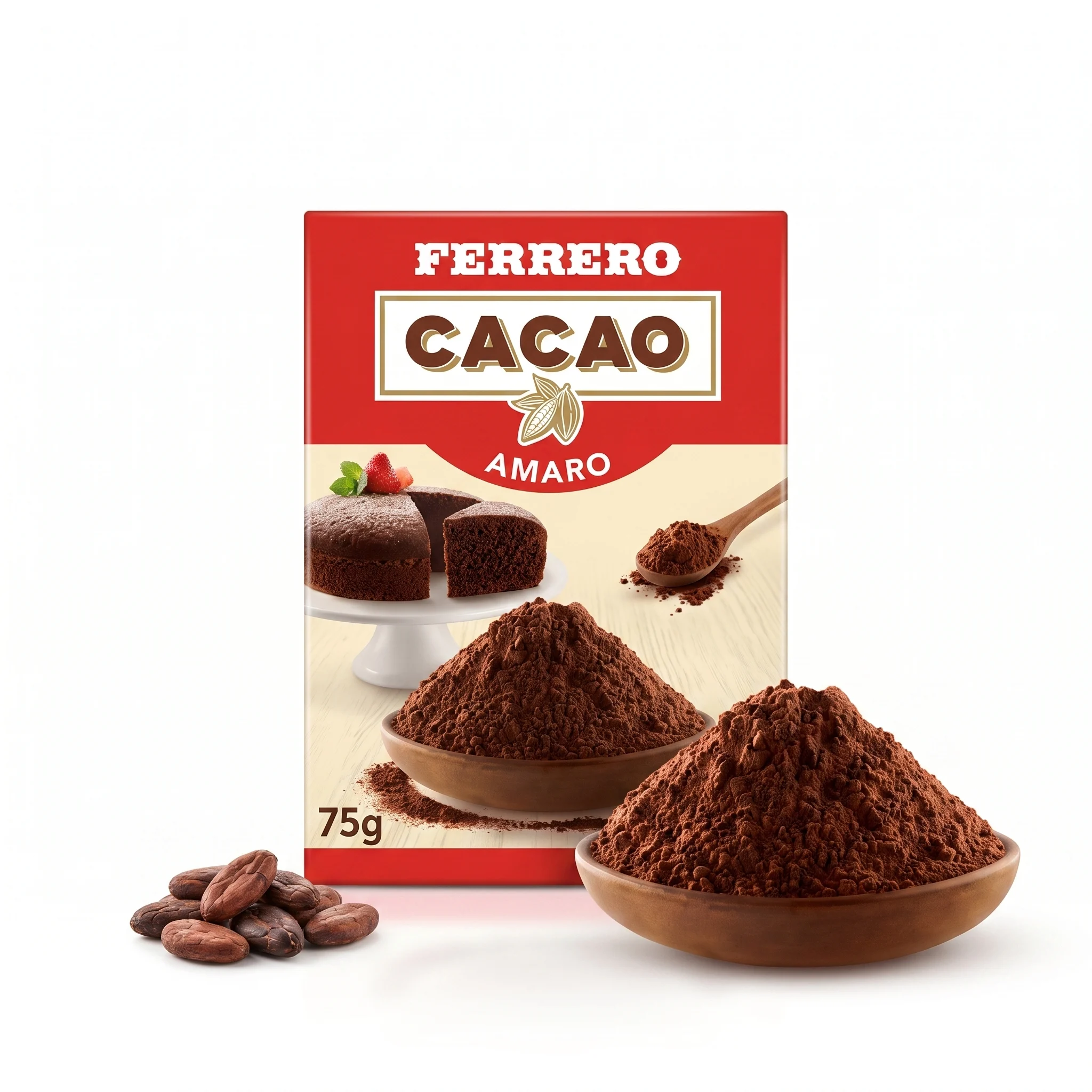 Ferrero Cacao Amaro Premium Cocoa Powder 75g