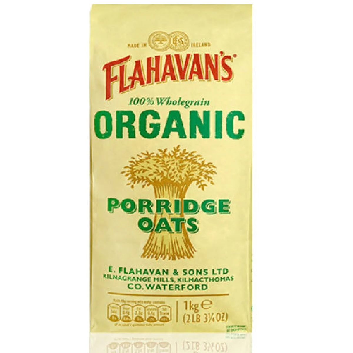 Flahavan's Porridge Oats Organic 1kg