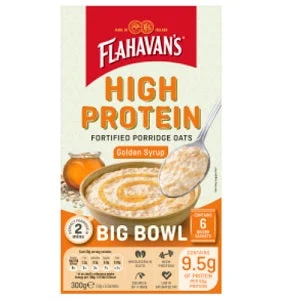 Flahavan's High Protein Golden Syrup Fortified Porridge Oats Sachets 300g