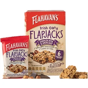 Flahavan’s Irish Oaty Flapjacks Choc & Hazelnut 6x40g