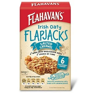 Flahavan’s Irish Oaty Flapjacks Salted Caramel 6x40g