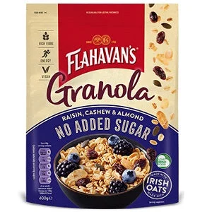 Flahavan's No Added Sugar Granola Raisin, Cashew & Almond 400g