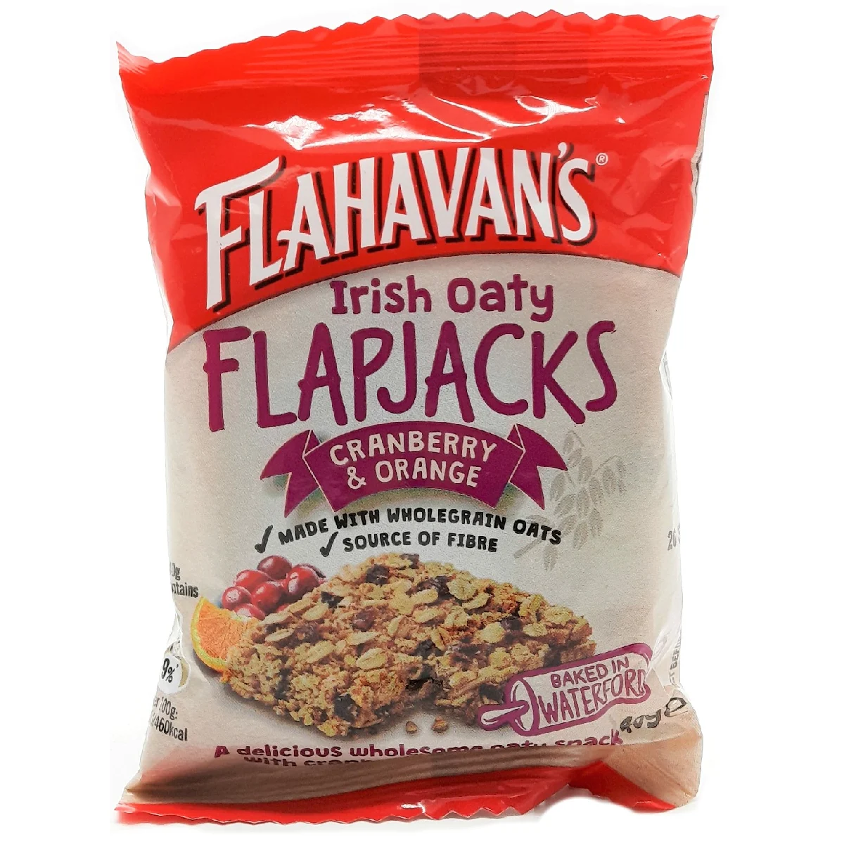 Flahavan's Irish Oaty Flapjacks Cranberry and Orange 40g