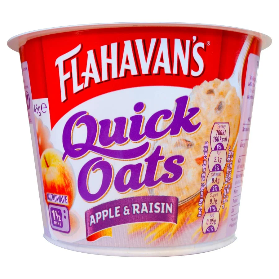 Flahavan's Quick Oats with Apple & Raisin 45g
