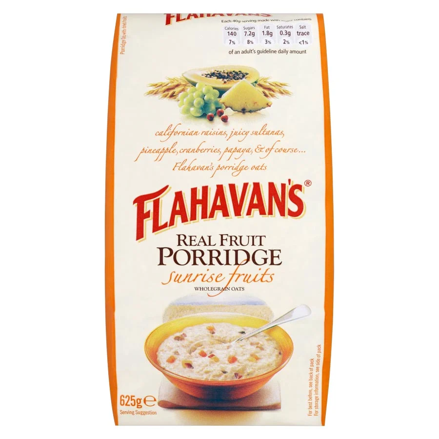 Flahavan's Real Fruit Porridge Sunrise Fruits 625g