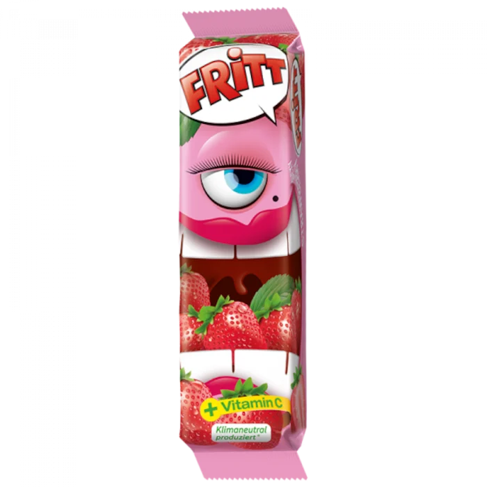 FRITT Erdbeere Kaubonbonstreifen 70g / 2.46oz