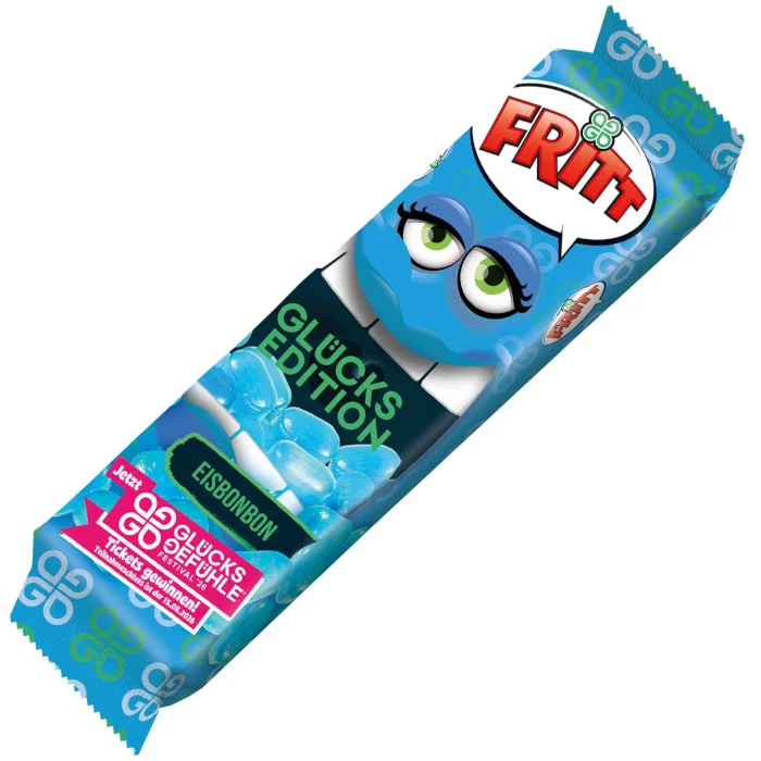 FRITT Glücks Edition Eisbonbon Kaubonbonstreifen 70g  / 2.46oz