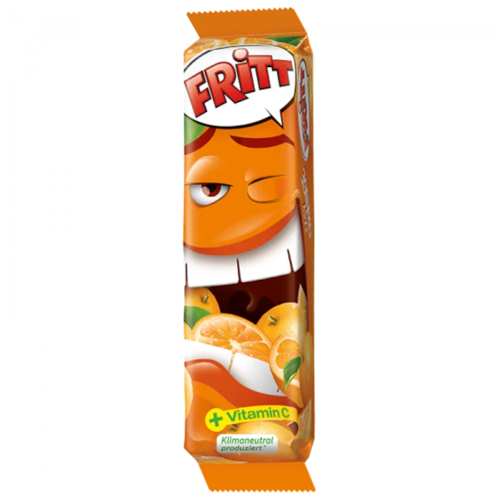 FRITT Orange Kaubonbonstreifen 70g / 2.46oz