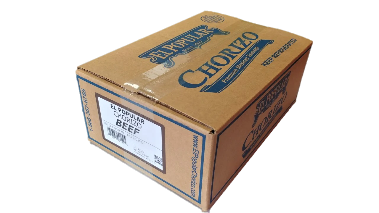 El Popular Mexican Beef Chorizo 1 Each - 12 Per Case.