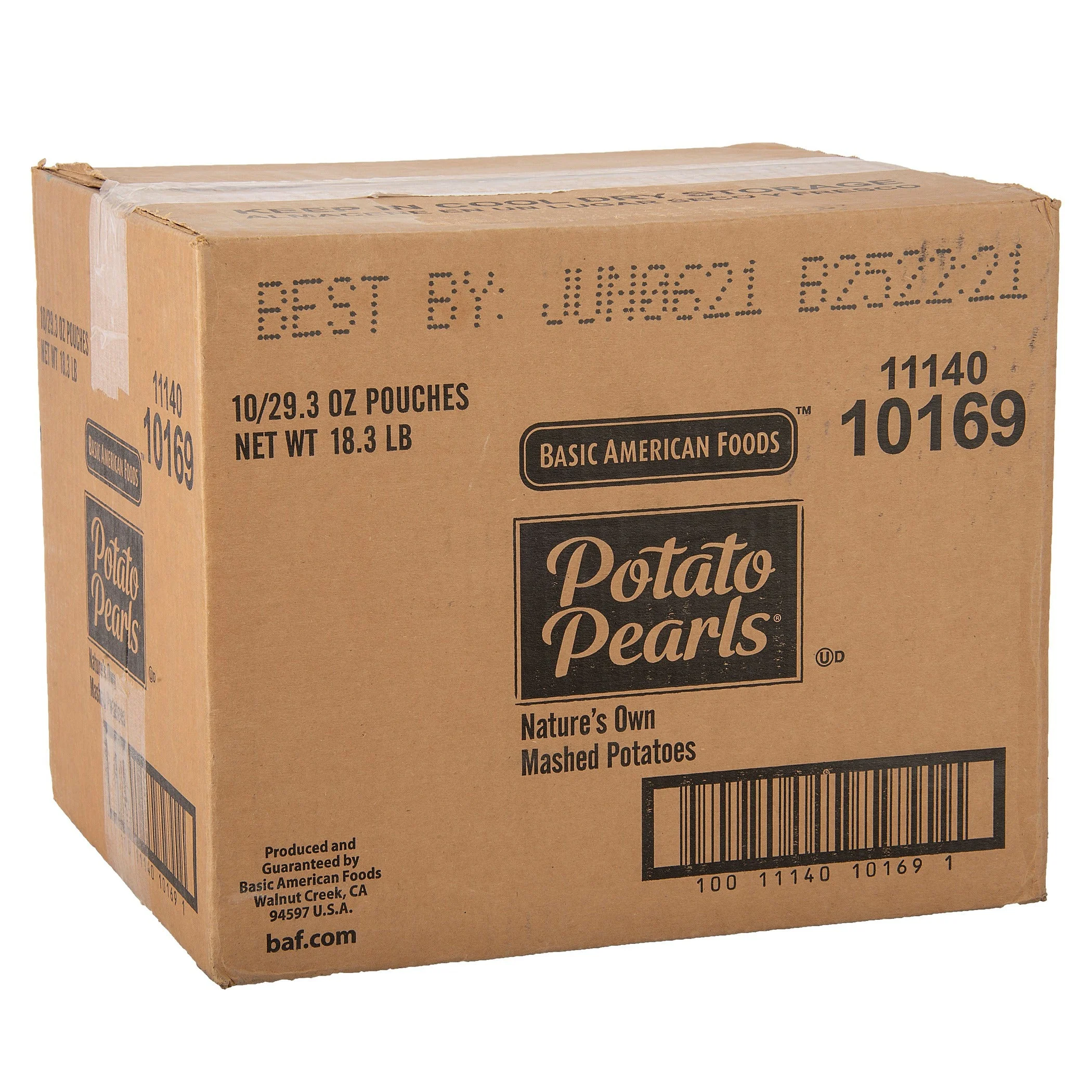 Potato Pearls Nature's Own Mashed Potatoes Just Add Water Servings Per Cas 29.3 Ounce Size - 10 Per Case.