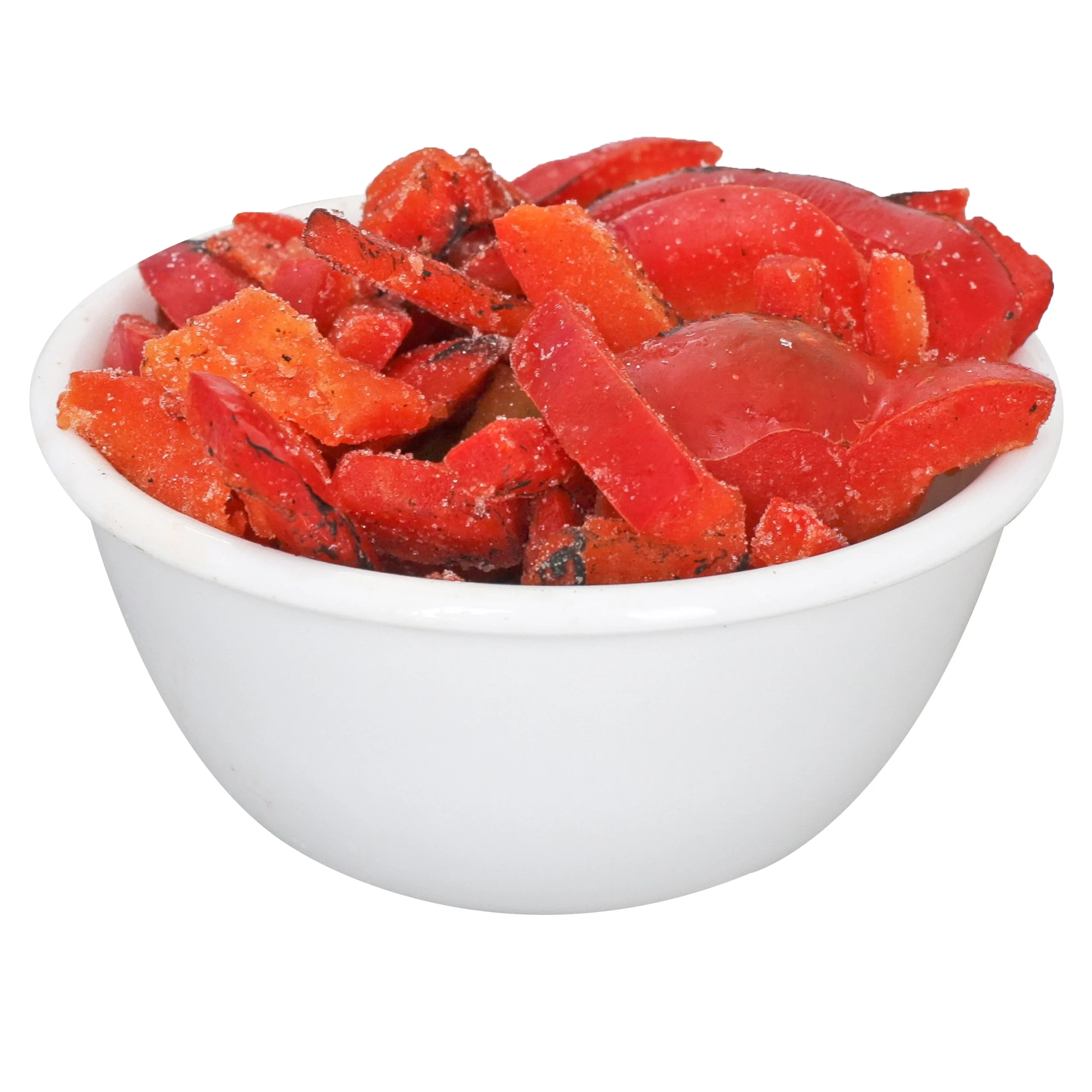 Fresh Frozen Bell Pepper Red Roasted Strip 5 Pound Each - 1 Per Case.