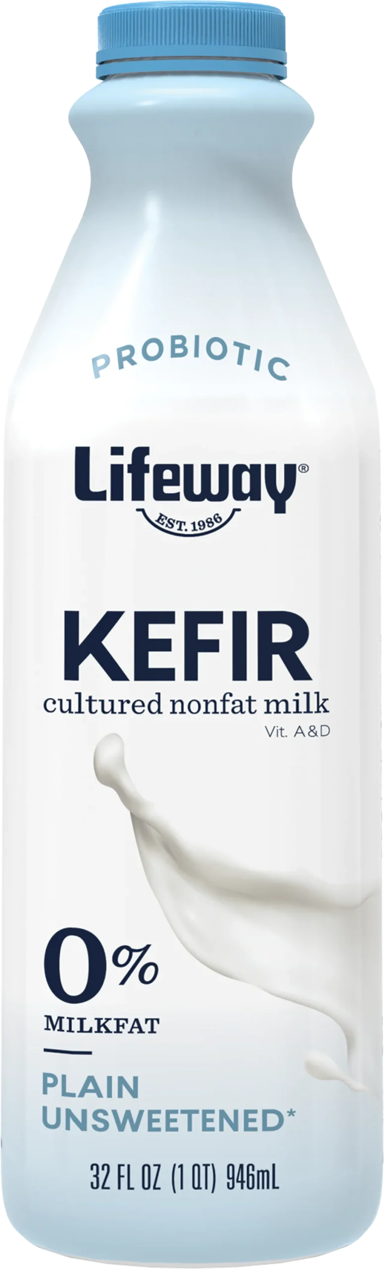 Plain Non-Fat Kefir 32 Fluid Ounce - 6 Per Case.