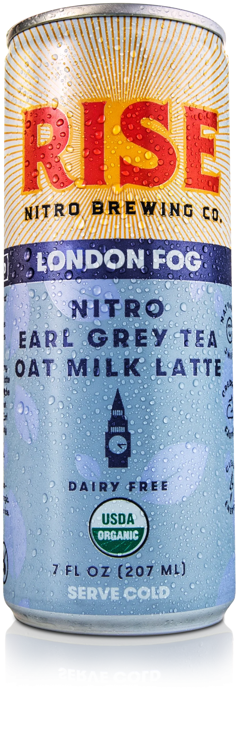 London Fog Nitro Earl Grey Tea Oat Milk Latte 7 Fluid Ounce - 12 Per Case.