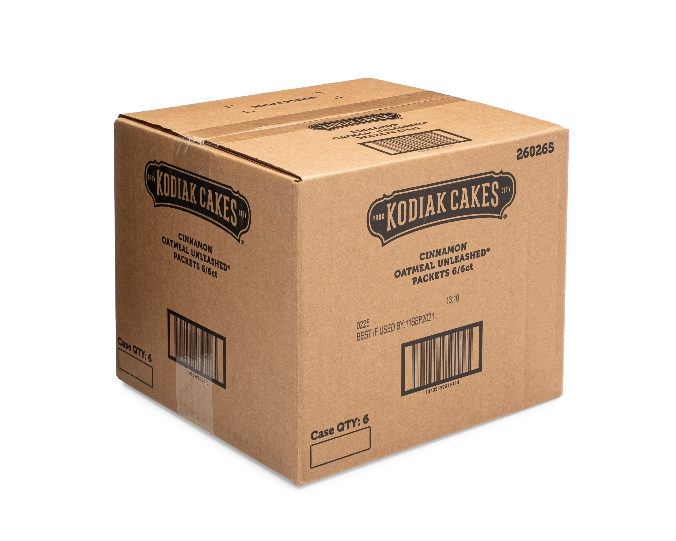 Kodiak Cakes Cinnamon Oatmeal Packets 10.58 Ounce Size - 6 Per Case.