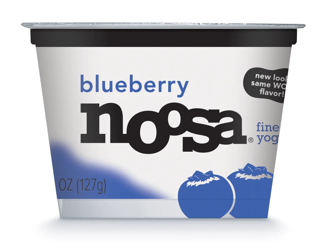 Noosa Yoghurt Blueberry 4.5 Ounce Size - 6 Per Case.