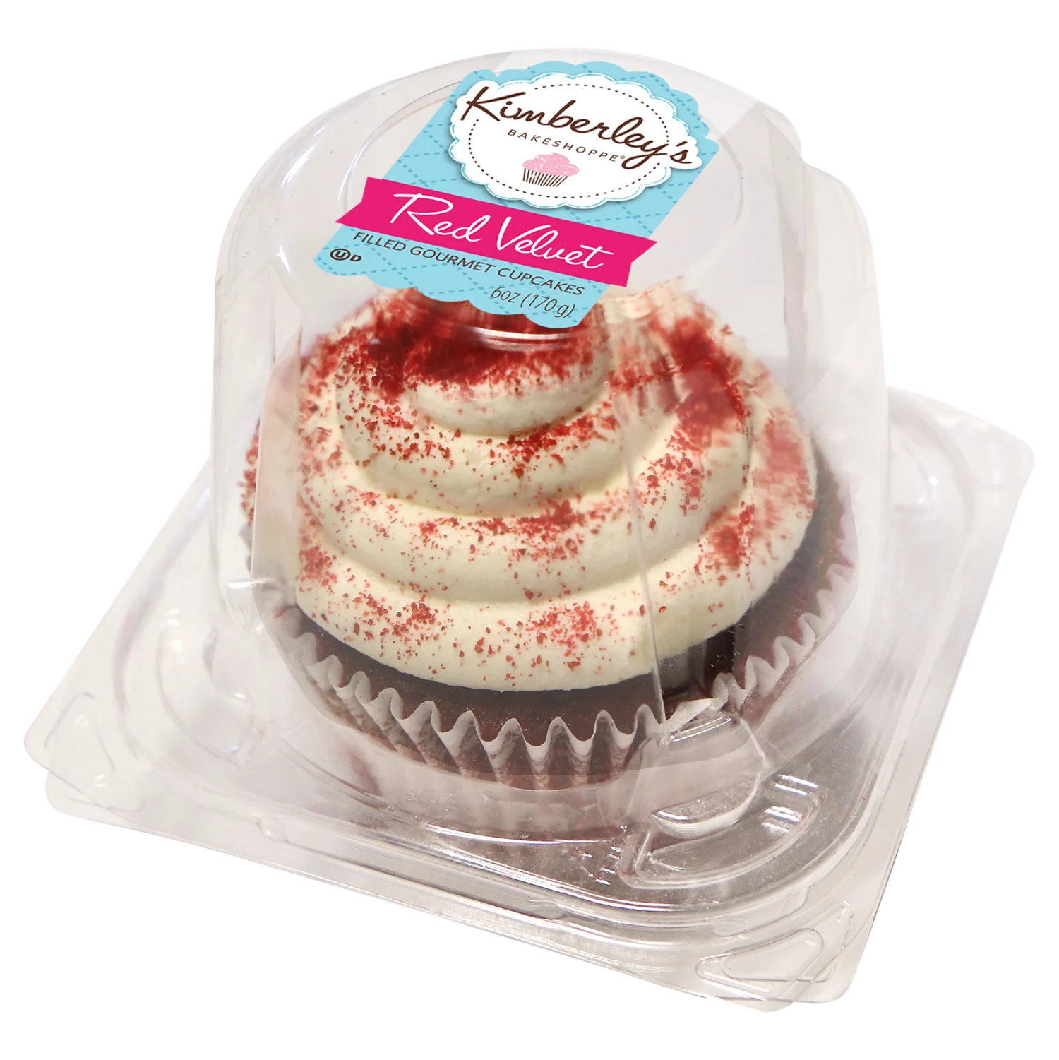 Kb Red Velvet Filled Gourmet Jumbo Cupcakessingle Serve 6 Ounce Size - 12 Per Case.