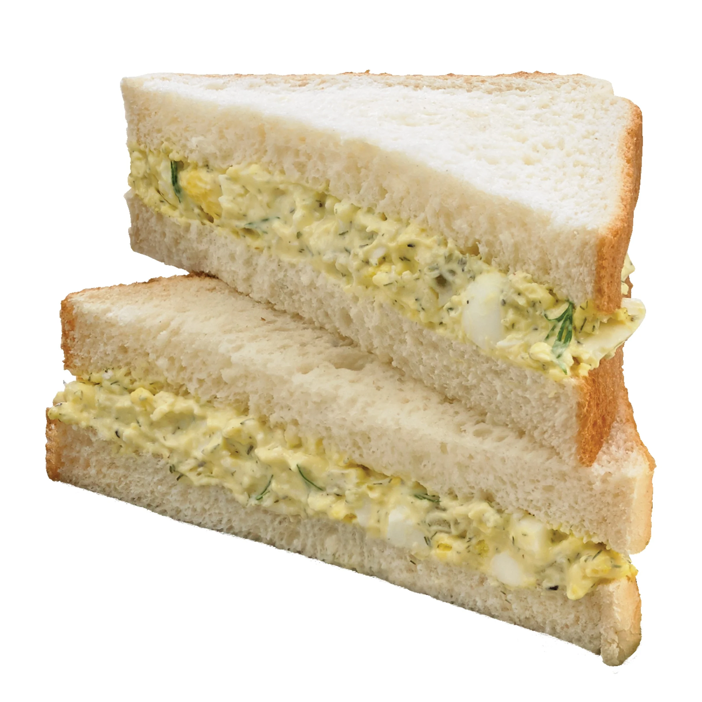 Market Sandwich Dill Egg Salad White Bread Sandwich Wedge 5 Ounce Size - 10 Per Case.