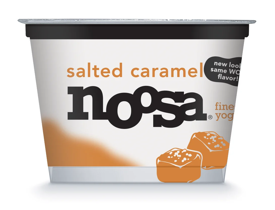 Noosa Yoghurt Salted Caramel 4.5 Ounce Size - 6 Per Case.