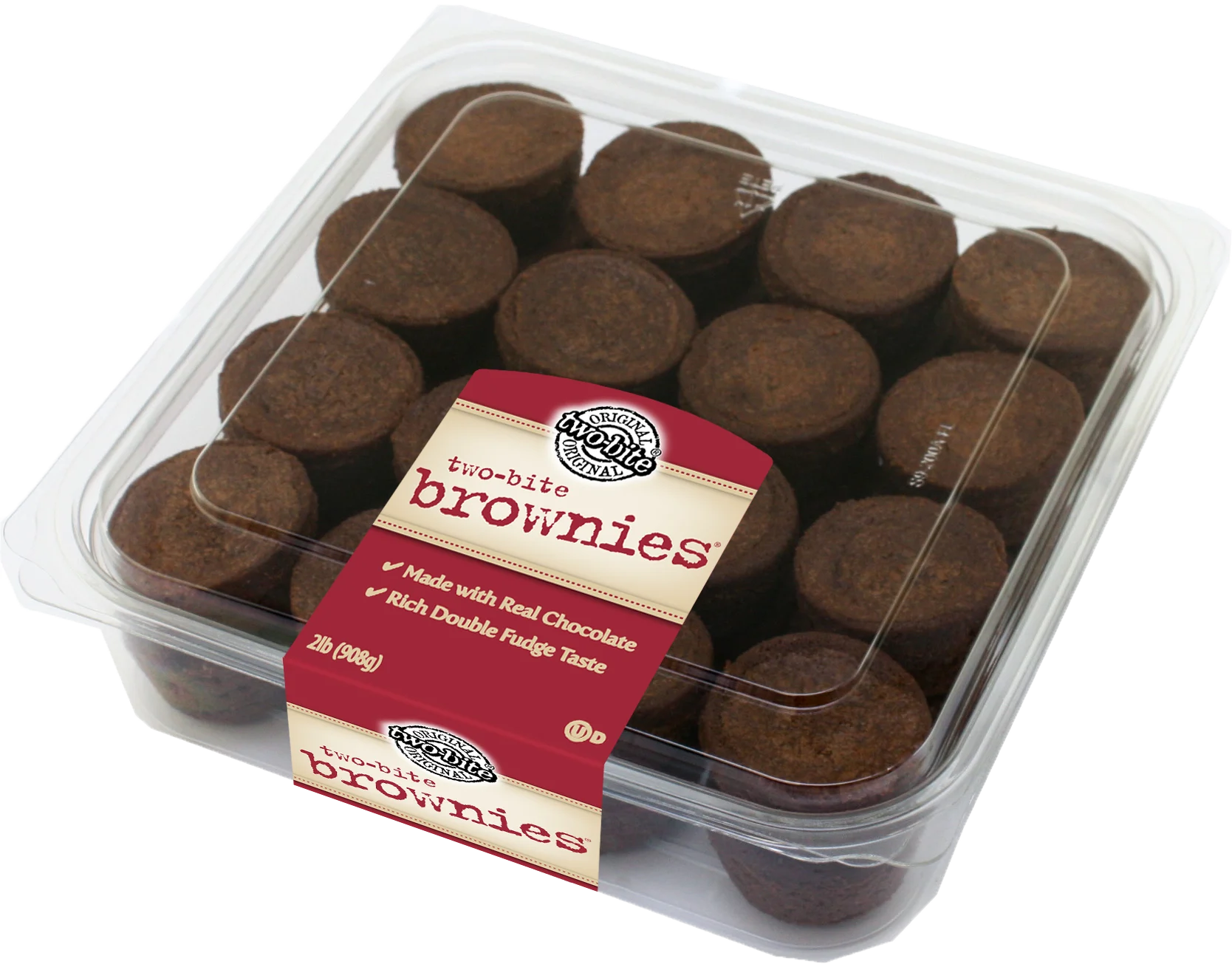 Homestyle Big Fudge Brownies 32 Ounce Size - 8 Per Case.