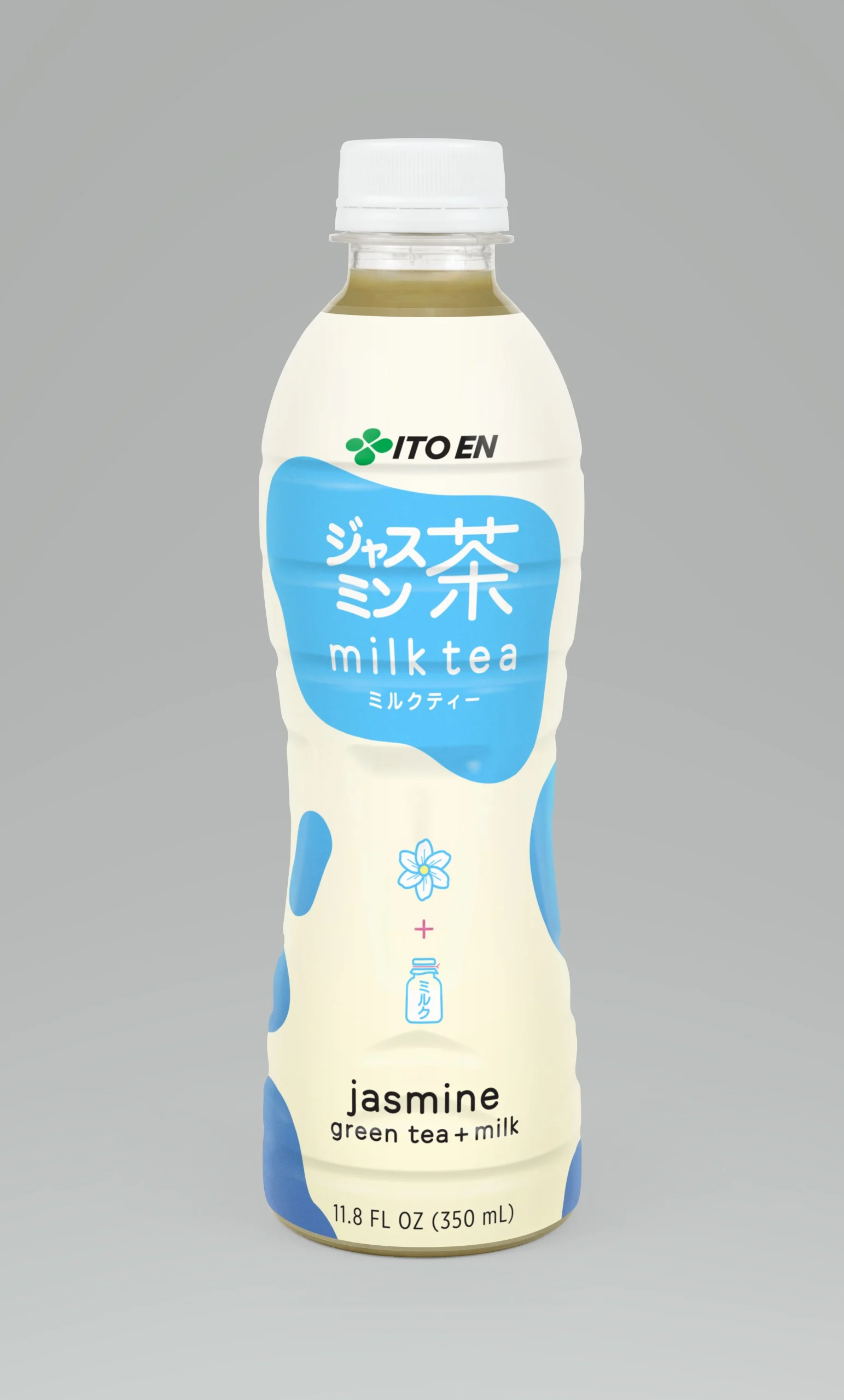 Ito En Matcha Green Tea & Milk 11.8 Fluid Ounce - 12 Per Case.
