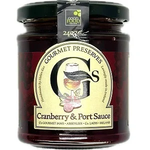 G's Gourmet Preserves Cranberry & Port Sauce 240g