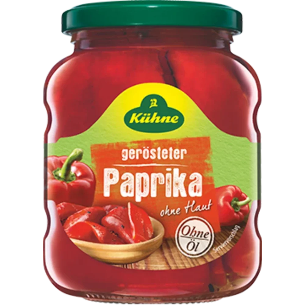 Kühne Gerösteter Paprika ohne Haut 370ml / 12.51fl.oz