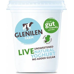 Glenilen Farm Live Unsweetened Natural Yoghurt 500g