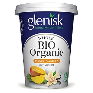 Glenisk Bio Organic Live Yogurt Mango Vanilla 450g