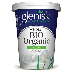 Glenisk Bio Whole Organic Yogurt Natural 500g