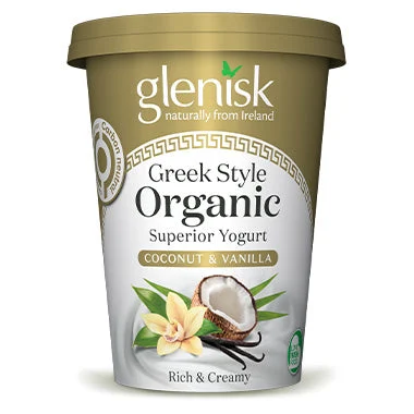 Glenisk Greek Style Organic Superior Yogurt Coconut & Vanilla 450g