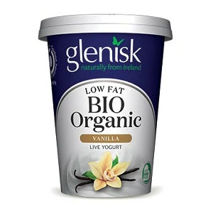 Glenisk Low Fat Organic Yogurt Vanilla 450g