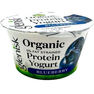 Glenisk Organic Protein Yogurt Blueberry 150g