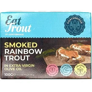 Goatsbridge Smoked Rainbow Trout in Extra Virgin Olive Oil 100g
