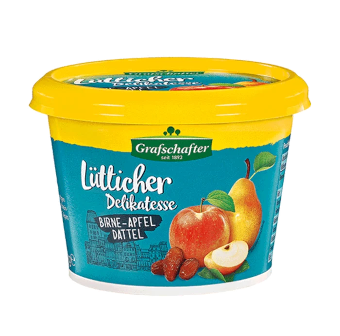 Grafschafter Lütticher Delikatesse Birne Apfel Dattel 300g / 10.58oz