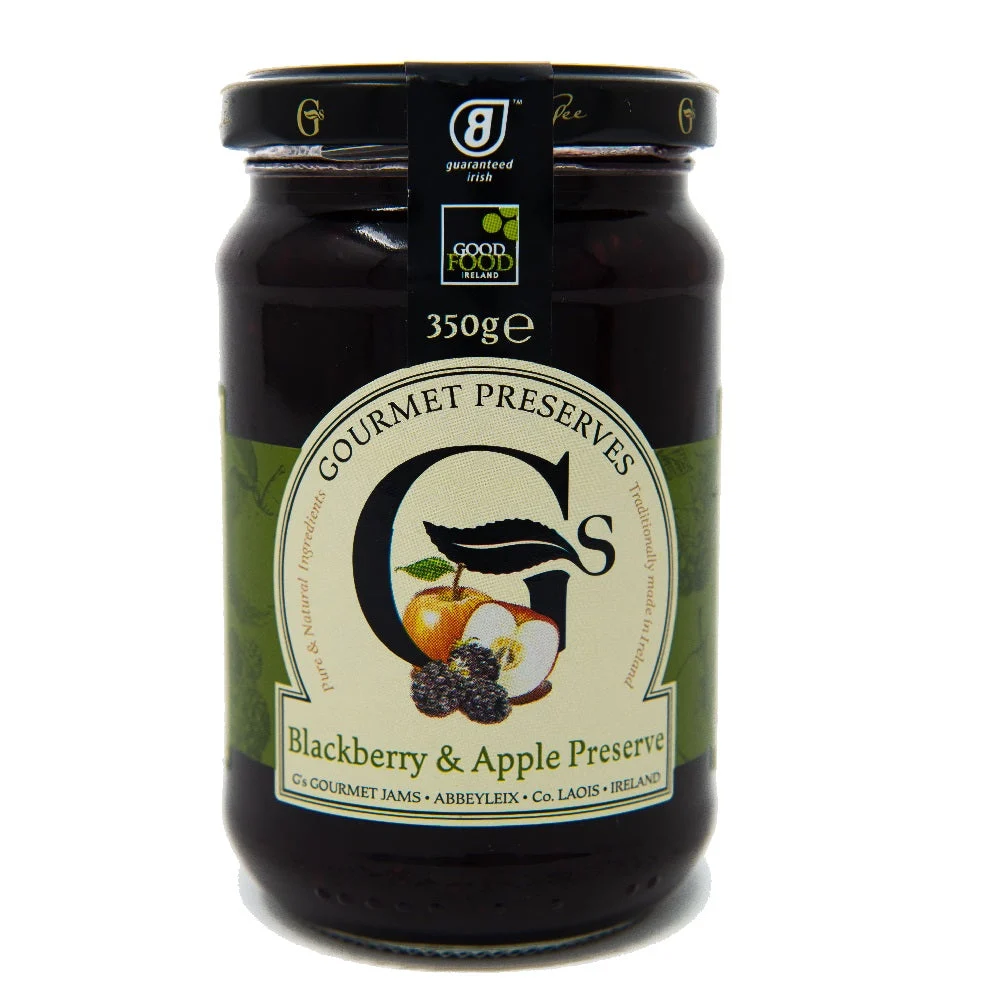 G's Gourmet Preserves Blackberry and Apple Jam 340g