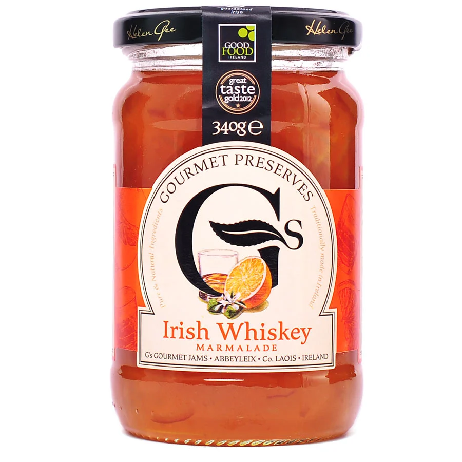 G's Gourmet Preserves Irish Whiskey Marmalade 340g