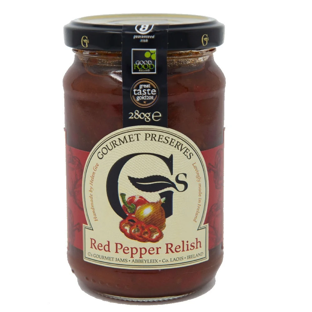 G's Gourmet Preserves Red Pepper Relish 280g