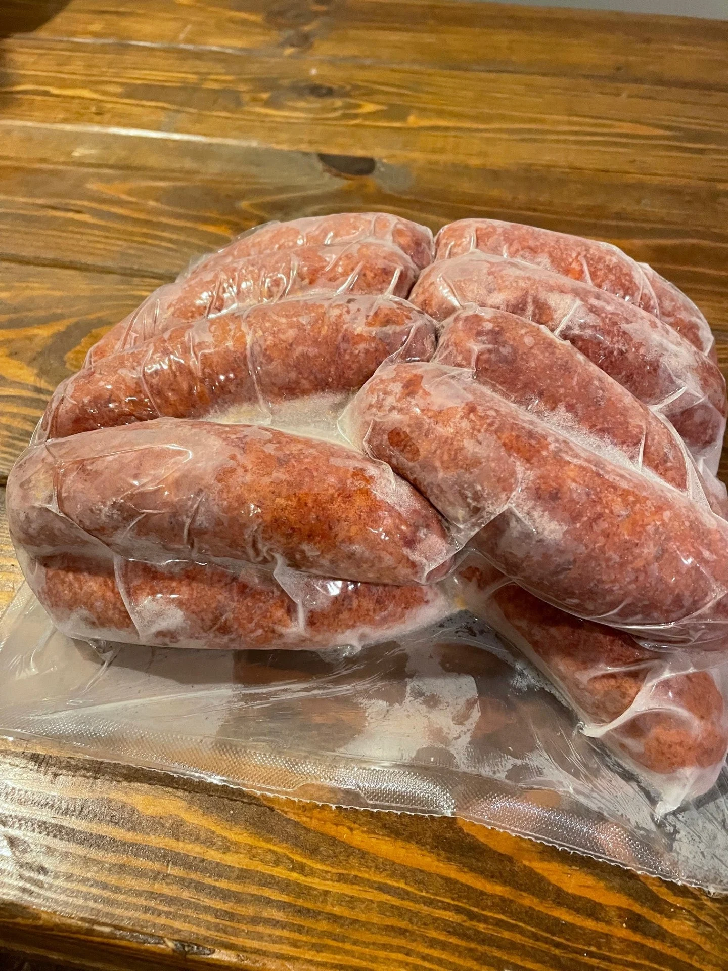 Lillie's Q Beef And Pork Hot Linksausage 3 Pound Packs - 4 Per Case.