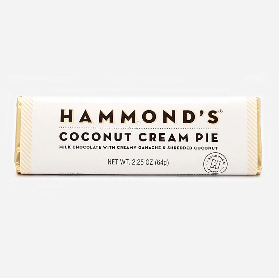 Hammond's Coconut Cream Pie Milk Chocolate Bar 2.25oz