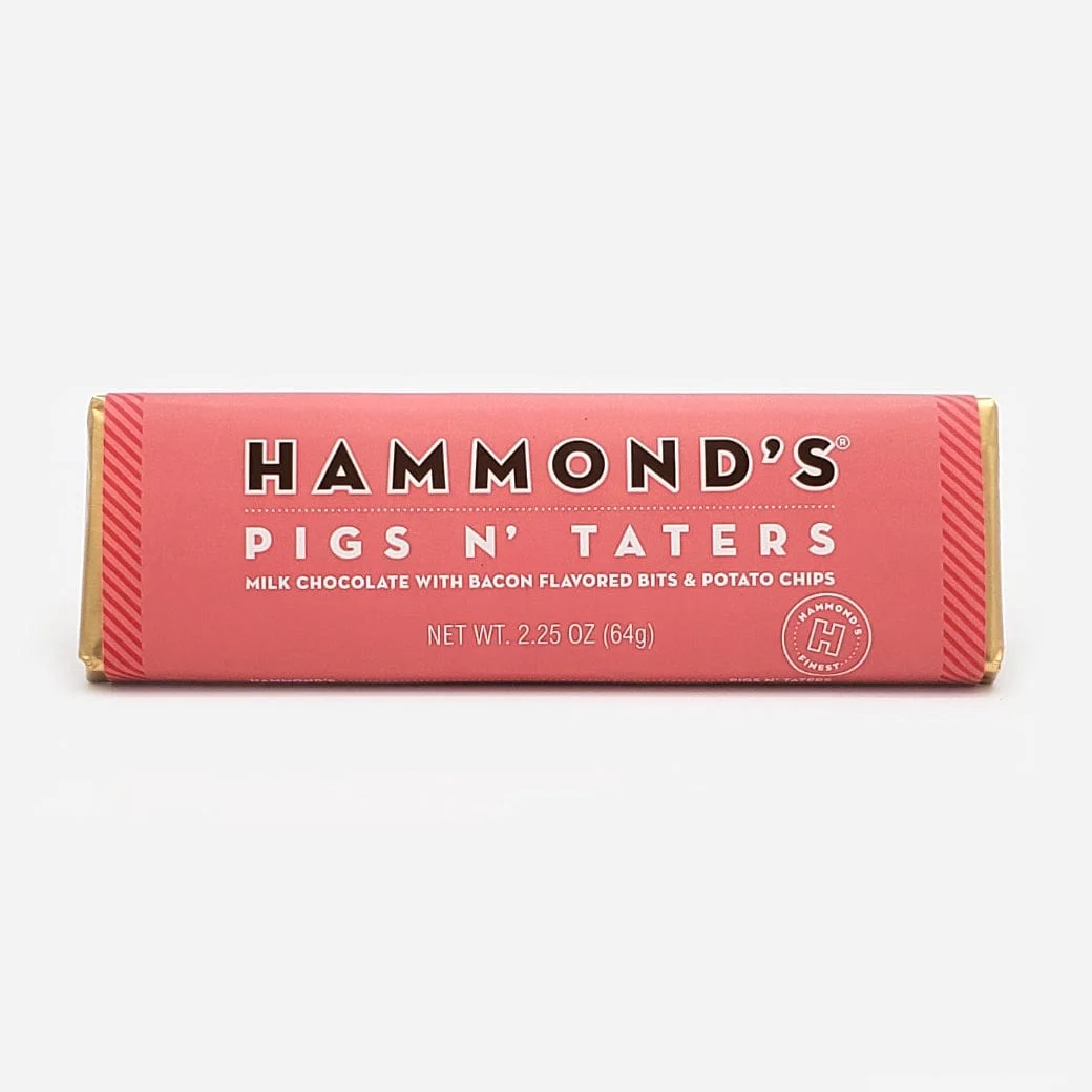 Hammond's Pigs N' Taters Milk Chocolate Bar 2.25oz