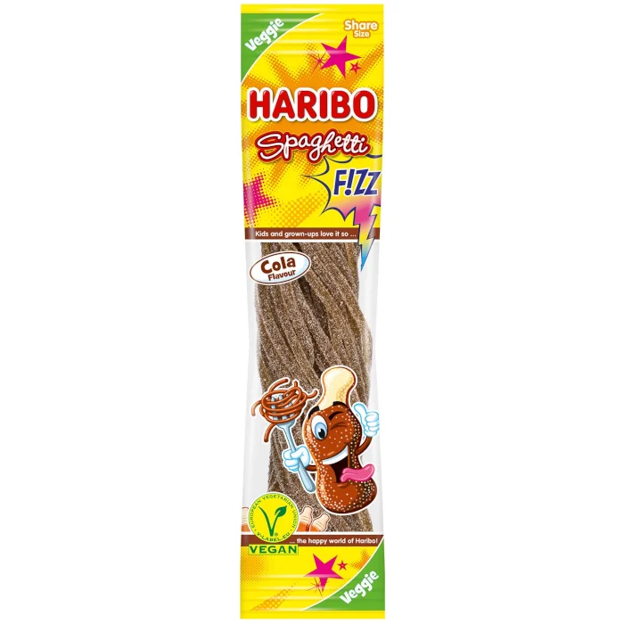 HARIBO Spaghetti FIZZ Cola veganes Fruchtgummi 200g