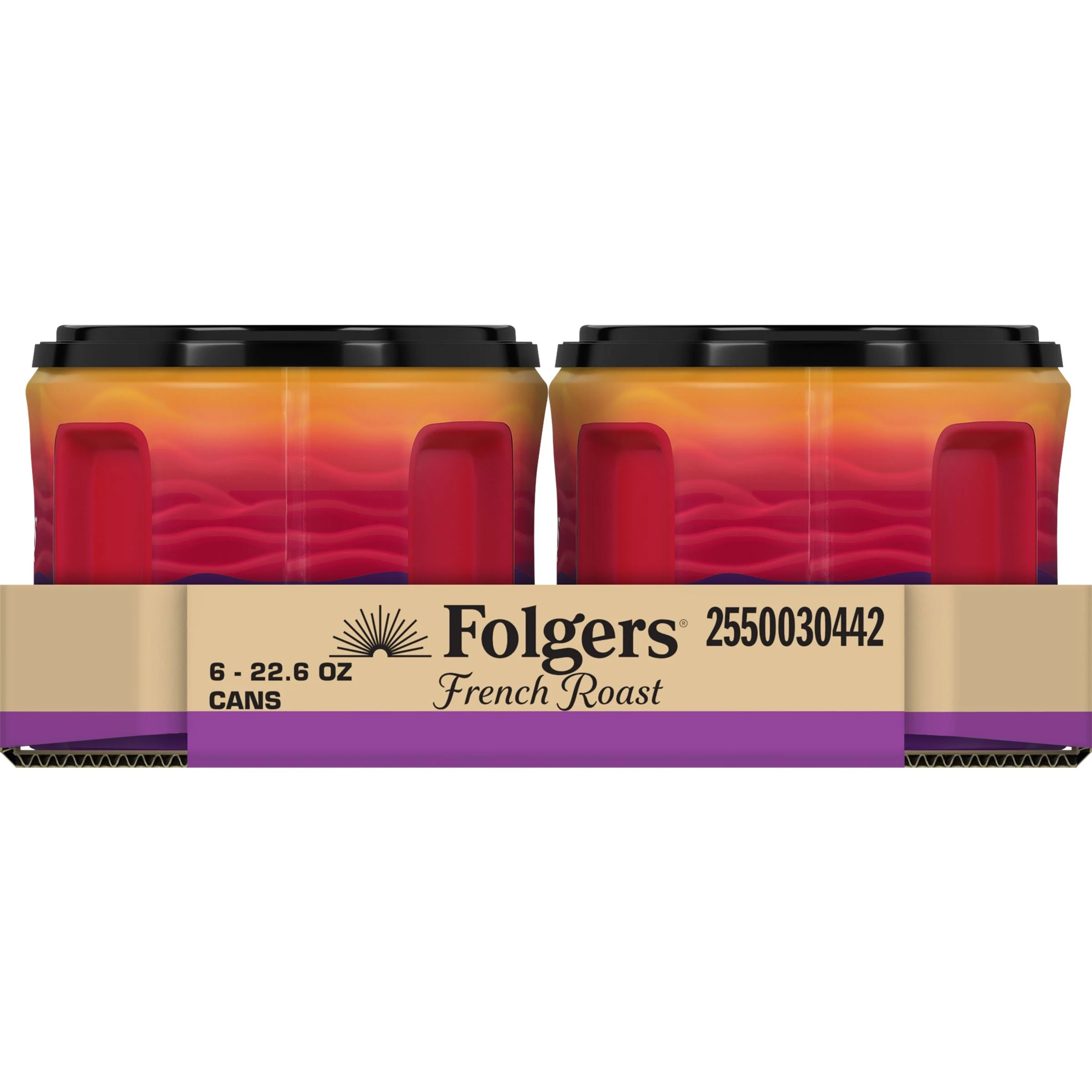 Folgers French Roast 22.6 Ounce Size - 6 Per Case.